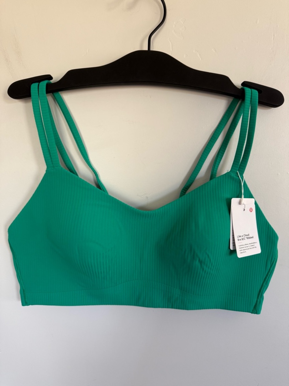 NWT Lululemon Like a Cloud Ribbed Bra *Light Support, B/C Cup Size 10